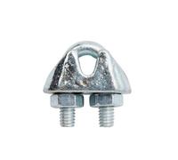 Diall Zinc-Plated Steel Wire Rope Clamp (L)90mm (Dia)3mm, Pack Of 2