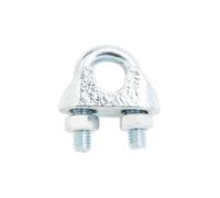 Diall Zinc-Plated Steel Wire Rope Clamp (L)90mm (Dia)6mm, Pack Of 2