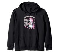 Dialysis Nurse Corn Magical Nephrology Unicorn FUnny Nursing Zip Hoodie