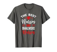Dialysis Nurse Funny Nursing Mom Mother´s Day T-Shirt, Men, Asphalt Grey, Medium