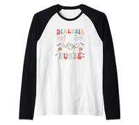 Dialysis Nurse Halloween Nephrology Nursing Day & Nurse Week Raglan Baseball Tee