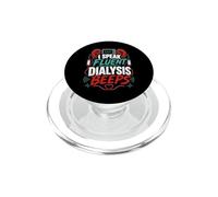 Dialysis Nurse Tech I Speak Fluent Dialysis Beeps PopSockets PopGrip for MagSafe