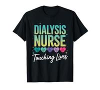Dialysis Nurse Touching Lives Heartbeat Healthcare Workers T-Shirt