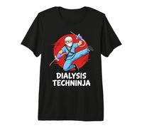 Dialysis Technician Techninja Nephrology Tech Nurse Kidney Premium T-Shirt