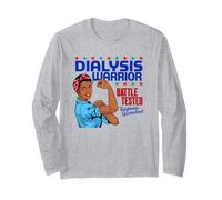 Dialysis Warrior a Women's Dialysis Shirt for Patients Long Sleeve T-Shirt
