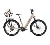 Diamant Suvea Trip Pro Low Step 800Wh Electric Hybrid Bike in Lehmbeige Small/Medium 800