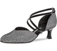 Diamant TANZSCHUHMANUFAKTUR Women's 170-106-520 Dance Shoe, Schwarz Silber, 8 UK