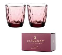 Diamante All Rounder Coloured Tumblers ‘Mosaic Pink Lilac' - Set of 2