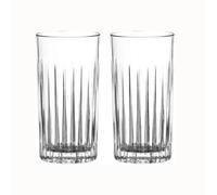 Diamante Broadway Crystal Hi Ball Glasses - Set of 2 - Made From Premium Lead Free Crystal Glass