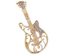 Diamante Brooch Elegant Pins for Women - Instruments Brooches Pin Women Ladies Birthday Graduation Gift Guitars Jewelry for Wedding Bouquet Party UB2458