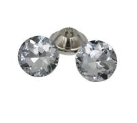 Diamante Buttons Rhinestone Buttons 100pcs Crystal Diamante for Clothes Round Sewing Sofa Crafts Home Decor 18mm 20mm 25mm 30mm(Color-02,18MM)