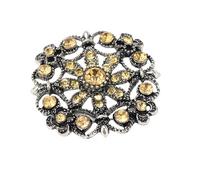 Diamante Buttons Rhinestone Buttons 5PCS 30MM Silver Flat Back Square Embellishments Craft Decoration for DIY Projects