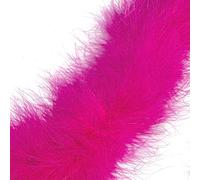 Diamante Crafts 1 Metre - Marabou Swansdown Feather Trim Soft & Fluffy Craft - Choose Colour (Hot Pink)