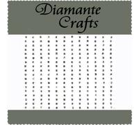 Diamante Crafts 180 Diamante Self Adhesive Rhinestone Craft Embellishment Gems - Sizes 1mm - 4mm - created exclusively (Clear, 2)