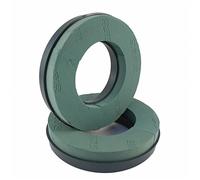 Diamante Crafts 2 x Foam Rings with Plastic Back Wreath Ring - 10" 12" 14" (10" Foam Ring x 2 - Plastic Back)
