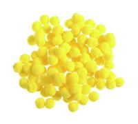 Diamante Crafts 7mm / 0.7cm Pom Poms - Yellow - 100 pack