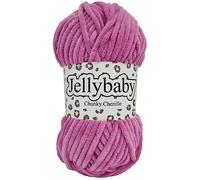 Diamante Crafts Cygnet JELLYBABY Chenille Supersoft Chunky Knitting Crochet/Yarn - 100g Ball (Bubblegum - 016)