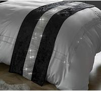 Diamante & Crushed Velvet Sparkle Bed Runner
