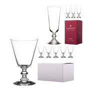 DIAMANTE Crystal Bundle Wine and Champagne Flutes Glasses 'Elizabeth' | Vintage Style | Lead Free Crystal