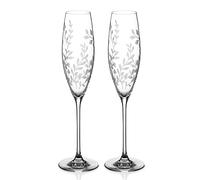 Diamante Crystal Champagne Flutes ‘Breeze’ Pair