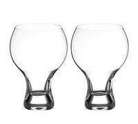DIAMANTE Crystal Craft Gin - ‘Auris’ Collection' - Set of 2 | Crystal Craft Gin Glass, Balloon Gin Glass, Short Stem Gin Glass, Pimms Glass
