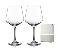 DIAMANTE Crystal Spritz Glass - Perfect for Aperol Spritz, Wine Spritzer, Summer Cocktail, Hugo Spritz - Set of 2 Glasses in Gift Box