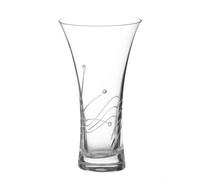Diamante Glasgow Hollow Sided Vase Adorned with Swarvoski Crystals - 21cm - Made From Premium Lead Free Crystal Glass