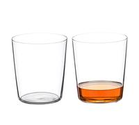 DIAMANTE Glass Crystal Tumbler Set - 'Slender Tall' - Light & Thin-Walled Drinking Glasses - Ideal All Rounders, Iced Coffee, Cocktails, Water, Soft Drinks - Set of 2