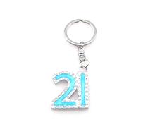 Diamante Keyring, 21st Birthday Cute Keychain for Women and Men, Key Accessories for Purse, Handbag Decoration, Novelty Gift forValentine's Day, Christmas, Birthdays, Thanksgiving