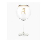 Diamante Let the Party be Gin Glass - Single Glass