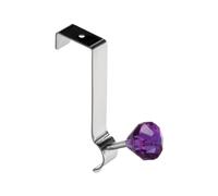 Diamante Over Door Hook - Purple