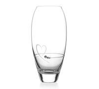 Diamante Petit Heart Bud Vase Adorned with Crystals by Swarovski® - 18cm - Made From Premium Lead Free Crystal Glass
