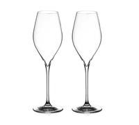 Diamante Premium Prosecco Glasses - Set of 2 - Made From Premium Lead Free Crystal Glass