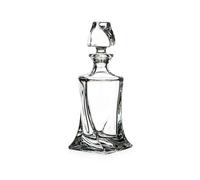 Diamante Quadro Crystal Whiskey Decanter - 500ml - Made From Premium Lead Free Crystal Glass