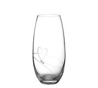 Diamante Romance Crystal Barrel Vase Adorned with Swarovski® Crystals - 25cm - Made From Premium Lead Free Crystal Glass