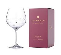 DIAMANTE Single Hand Cut Spiral - Gin Cocktail, Copa Glass | Adorned with Crystals, Gift , Gin Gifts For Women, Gin Lover Gift, Hand Cut Glass