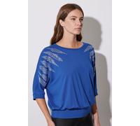 Diamante Sleeve Top Star By Julien Macdonald Blue 16