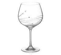 DIAMANTE Swarovski Gin Glass Copa 'Glasgow' Single - Hand Cut Design Crystal Glass in Gift Packaging