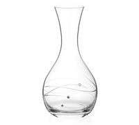 DIAMANTE Swarovski Wine Carafe 'Spiral' - Hand Cut Crystal Carafe for Wine or Water Embellished with Swarovski Crystals Packed in a Gift Box