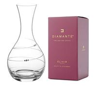 DIAMANTE Swarovski Wine Carafe 'Toast Swirl' - Hand Cut Crystal Carafe for Wine or Water Embellished with Swarovski Crystals (1132.412)