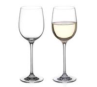 DIAMANTE White Wine Glasses Pair - ‘Moda Collection Undecorated Crystal - Set of 2