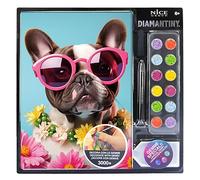 DIAMANTINY - Pug Dog Pets-Paint by Numbers, Multicoloured, A4, 96105