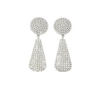 DIAMANTIO 18K Gold Plated Crystal & Cubic Zirconia Drop Earrings for Women, Sparkling Rhinestone Statement Dangle Earrings for Party, Wedding, and Evening Wear