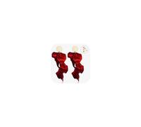 Diamday Acrylic Clip on Earrings for Women Girls Long Rose Petal Earrings Vintage Dangle Exaggerated Flower Drop Statement Floral Tassel Earrings Colourful Stud Earrings Dark Red (DU-FMT-E0063-DR)