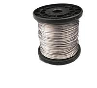 Diameter 0.8mm-8mm Length 2-100m Clothesline,PVC Transparent Plastic Coated No Burr 304 Stainless Steel Wire Rope Cable for Garden Climbing Plants, Picture Hanging,Clothe(50 meter,Diameter 0.8mm)