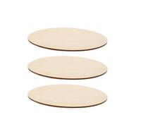 Diameter 15cm 20cm Natural Unfinished Round Wood Slices Circles Discs for DIY Craft Kids Christmas Painting Toys Ornament Decors(20CM 3.0MM 3pcs)