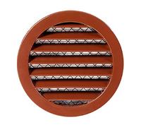 Diameter 160 mm Brown Aluminium Ventilation Grille Exhaust Grille Round Grille with Insect Net