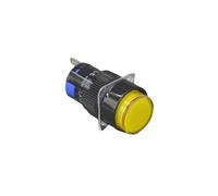 Diameter 16MM LA128AY-11D/ LA16Y-11D 5 Feet with Light Momentary 1NO+1NC 5A 250V Push Button Switch IDGTTLDF(Yellow,16MM-16MM-MOMENTARY_250V 1NO AND 1NC)