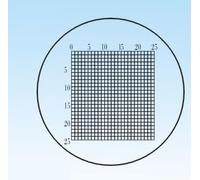 Diameter 19mm Microscope Slides Reticle Calibrating Slide Ruler Calibration Stage Micrometer(C6)