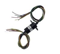 Diameter 22mm 5A 2/3/4/6/8/12 channel rotating table slip ring collector ring slip ring rotary joint(12 Channel 5A-22mm)